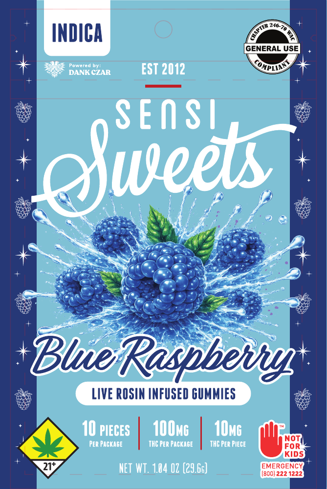 Blue Raspberry front package